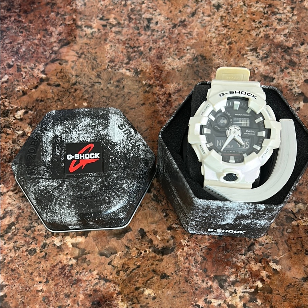 G-Shock Dual-Tone White and Black Watch